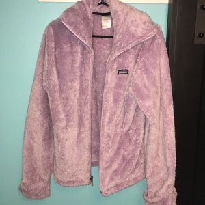 Patagonia girls fuzzy jacket